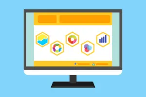 Free statistic survey website vector