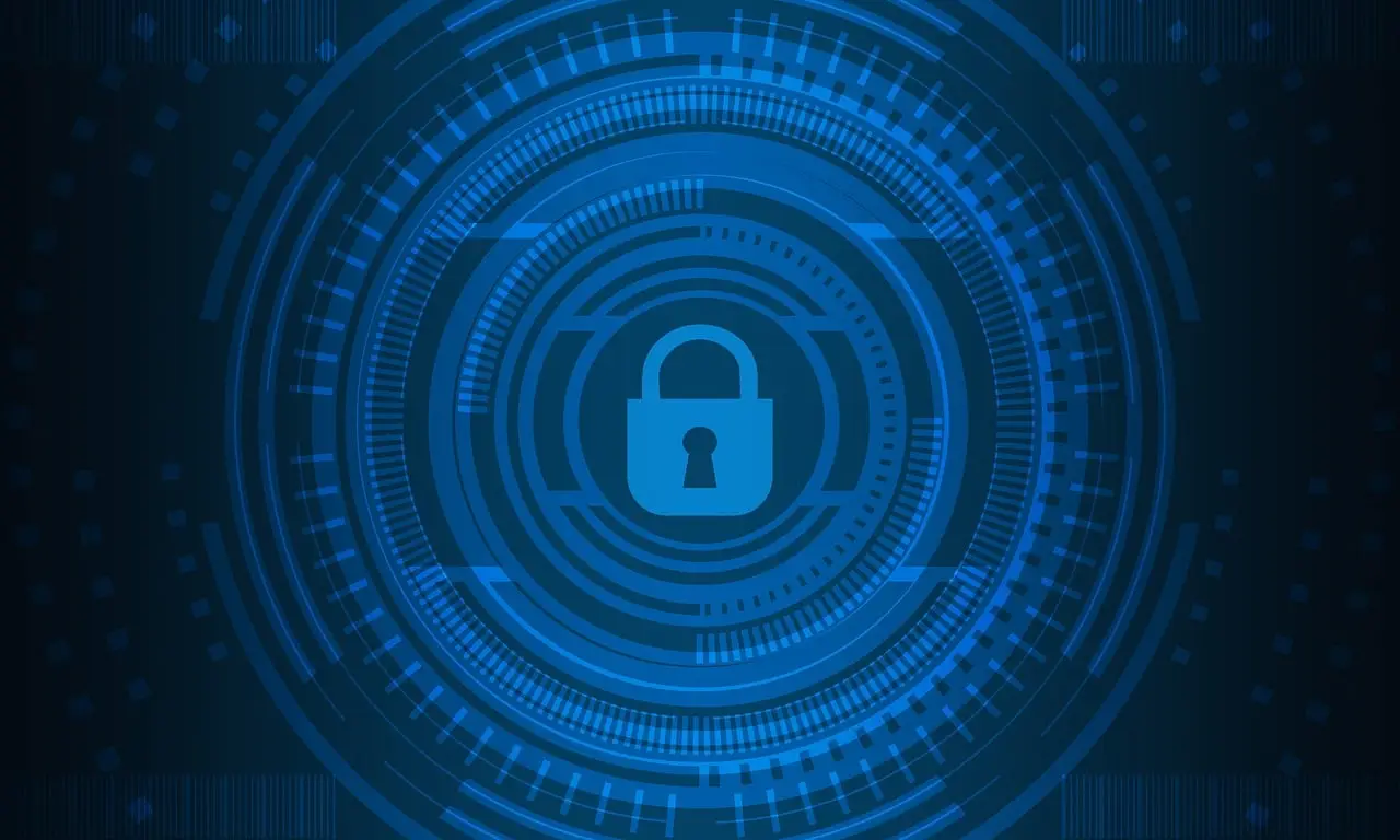 Free cyber security technology network illustration