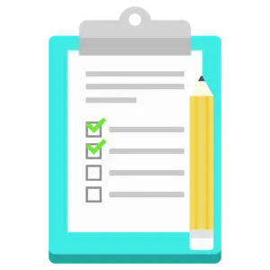 Free list notes icon illustration